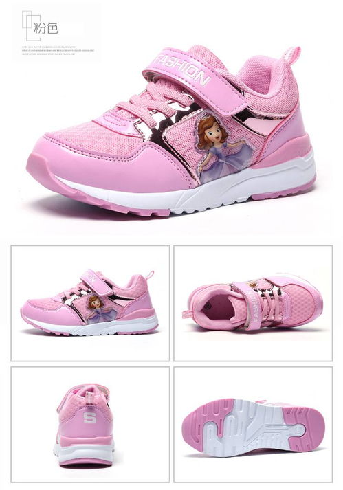 女童鞋韩版可爱公主时尚童鞋2019春款新品防滑革面女童运动鞋tn