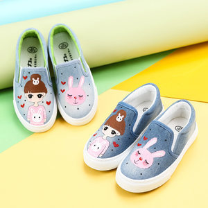 回力童鞋一脚蹬儿童帆布鞋2017春季男童鞋系带宝宝懒人鞋女童布鞋