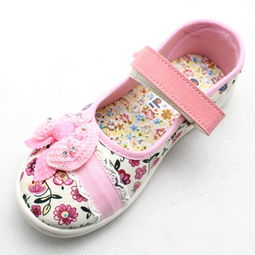 专为女童设计的舒适童鞋 广迪2013春款防臭抑菌帆布鞋C134