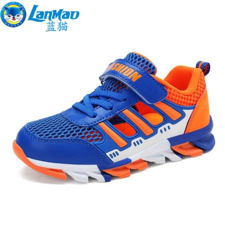 蓝猫 童鞋儿童运动鞋 2020新款夏季单网鞋男孩鞋镂空透气网面童鞋男图片大全 邮乐官方网站